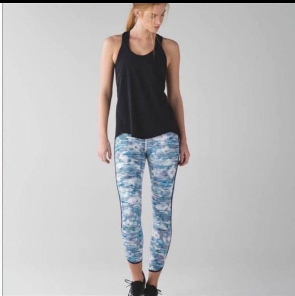 Lululemon The Real Quick Tight In Blurry Belle Size 8